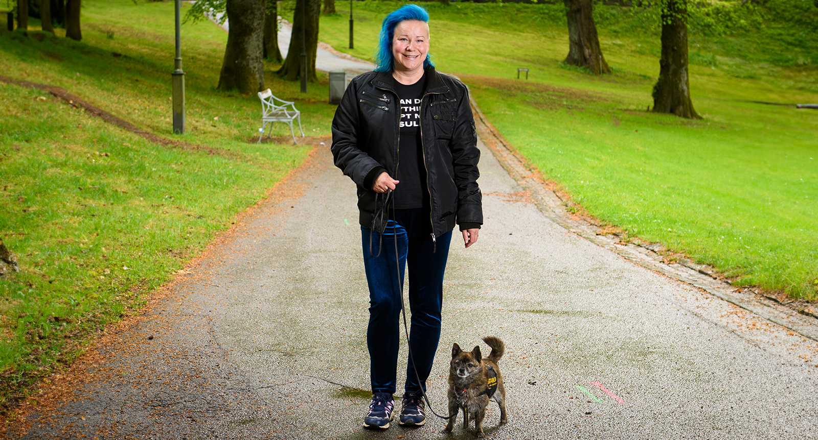Hunden Rambo hjälpte Veronica ur depressionen – nu är han diabeteshund