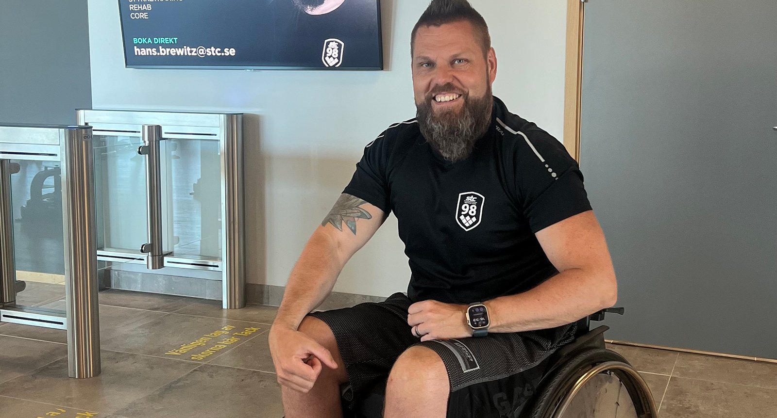 Hans är rullstolsburen PT: ”Det finns inte några hinder, bara möjligheter”