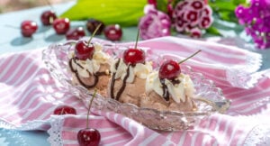 Hemgjord chokladglass