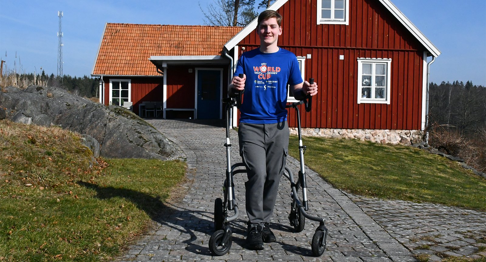 Axel, 19, låter inte cp-skadan vara ett hinder: ”Min största svårighet är att jag inte kan se några svårigheter”