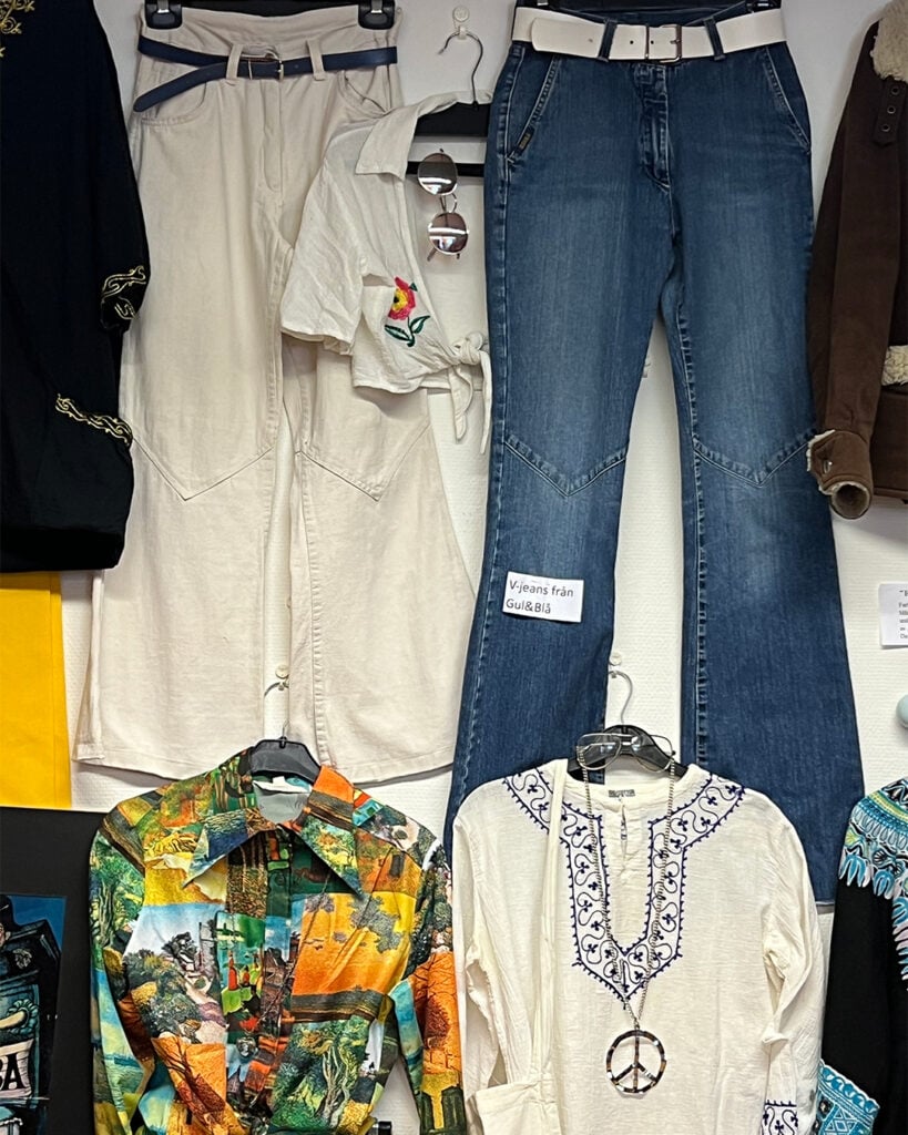 V-jeans från Gul & blå från 70-talet.