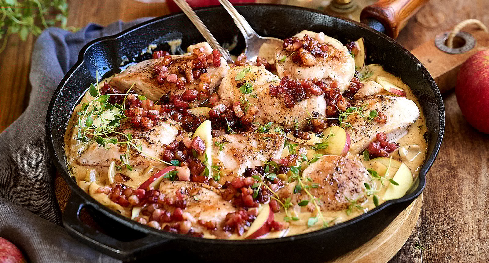 Kycklingpanna med bacon