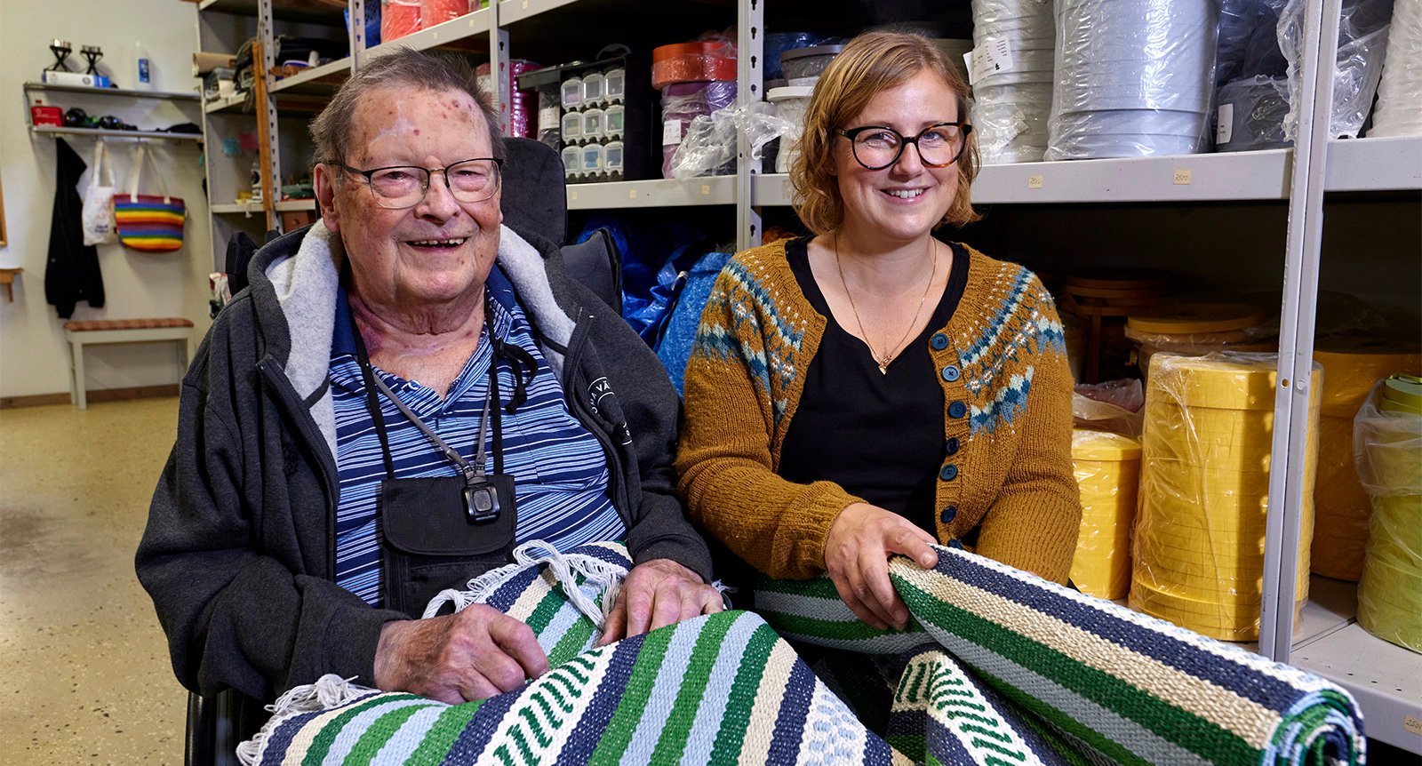 Maria tog över Georgs väveri: ”Hon är svaret på en bön, en självklar arvtagare”