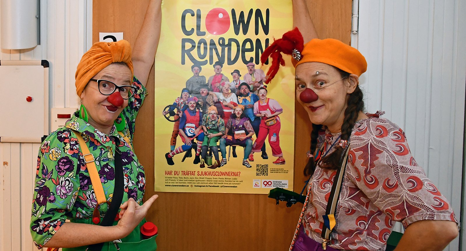 Sjukhusclownerna får barnkliniken att bubbla av skratt: ”Varje möte med ett barn är något unikt”