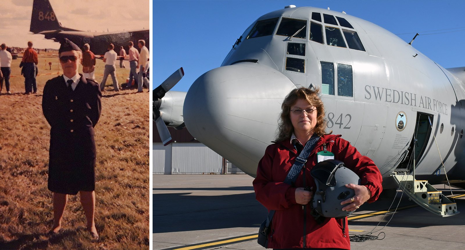 Ann-Britts dröm gick i uppfyllelse – tillbaka på flygflottiljen efter 35 år