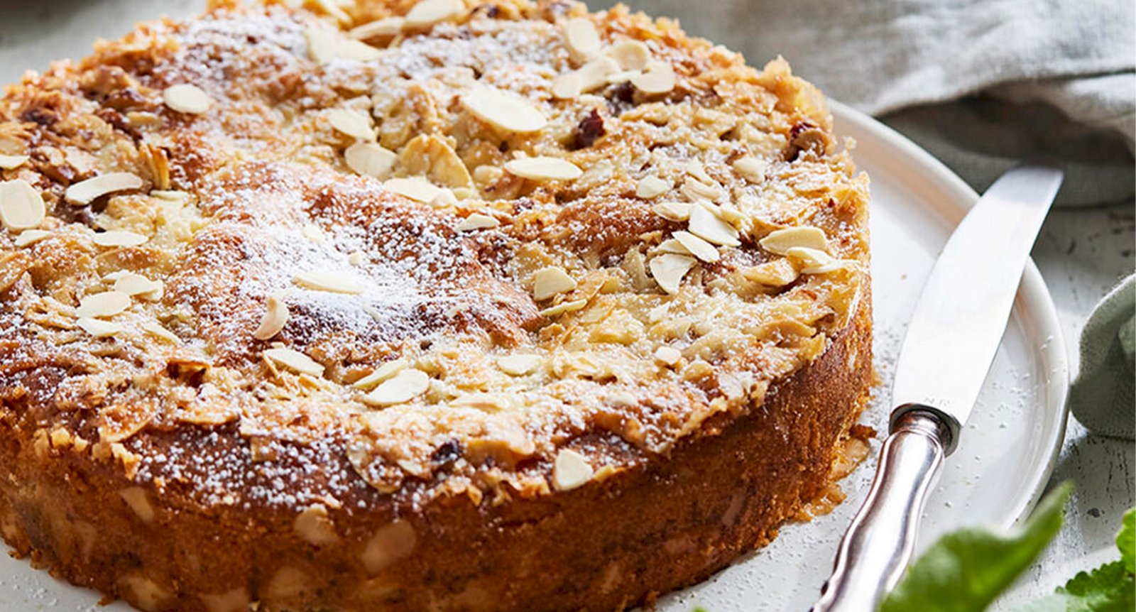 Saftig päronkaka  med toscatäcke