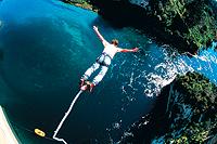 Bungyjump utanför Taupo som är Nordöns motsvarighet till äventyrssportstaden Queenstown på Sydön.Alla fotografier: Johan Öberg