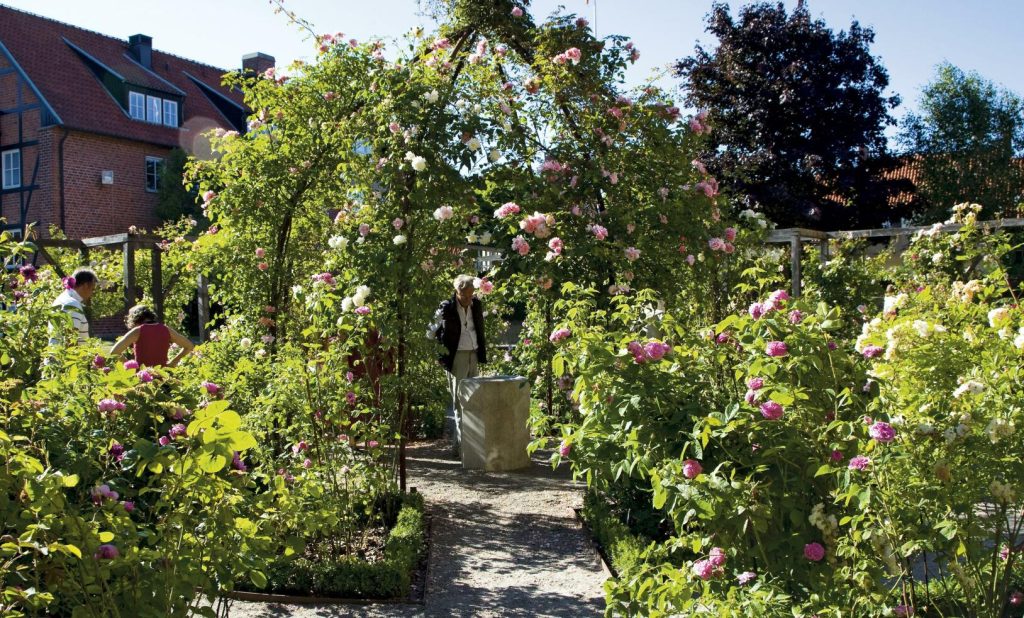 Rosariet i Klostergården är uppbyggd med regelbundna kvarter som formar ett hjul Foto: Annika Christensen