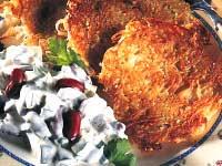 Sesam-potatisplättar
