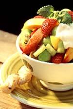 Fruktsallad & ingefärssås