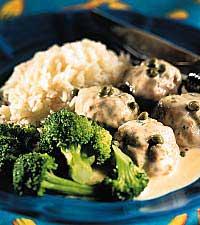 Frikadeller i citronsås