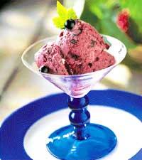 Vinbär-yoghurt-glass