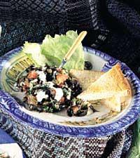 Chilikryddad oliv- och dillröra