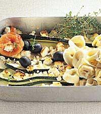 Fetagratinerad squash med pasta