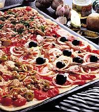 Pizza för hela plåten