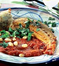 Tomatsås med bönor till fisk