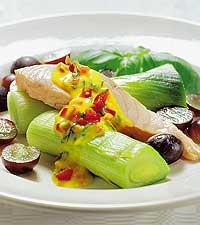 Lax med basilikahollandaise