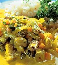 Saffransmusslor med citron