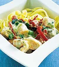 Pasta med laxsås