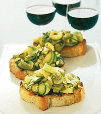 Bruschetta med zucchini