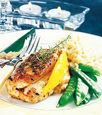 Gorgonzolakyckling med mango