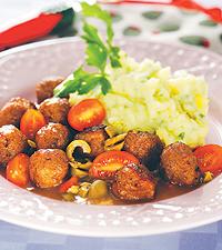Spansk löksås till köttbullarna