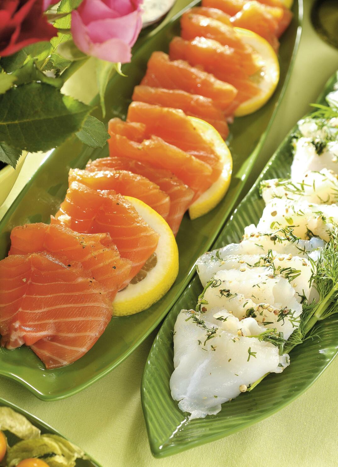 Gravad lax och kolja med läcker kryddning