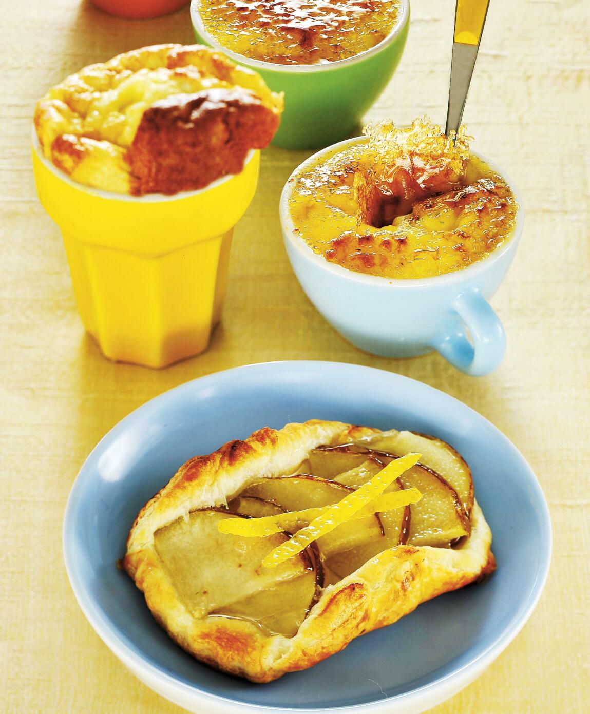 Pärontarte med ingefärsgelé