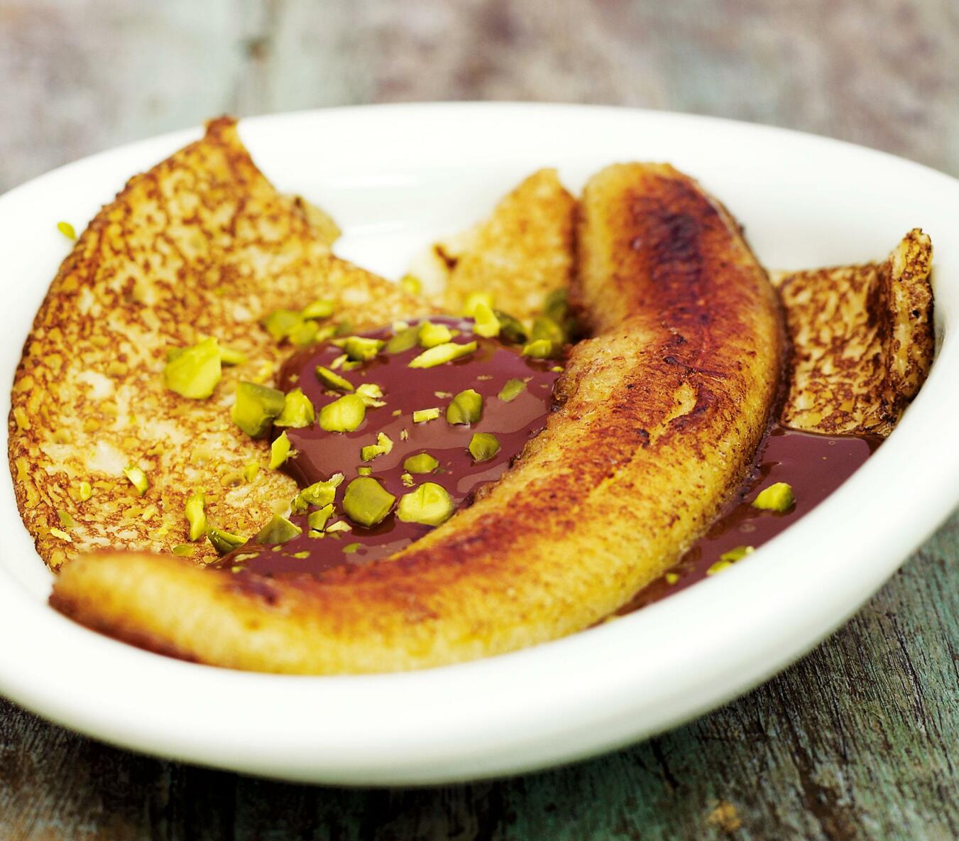 Crepes med romchoklad