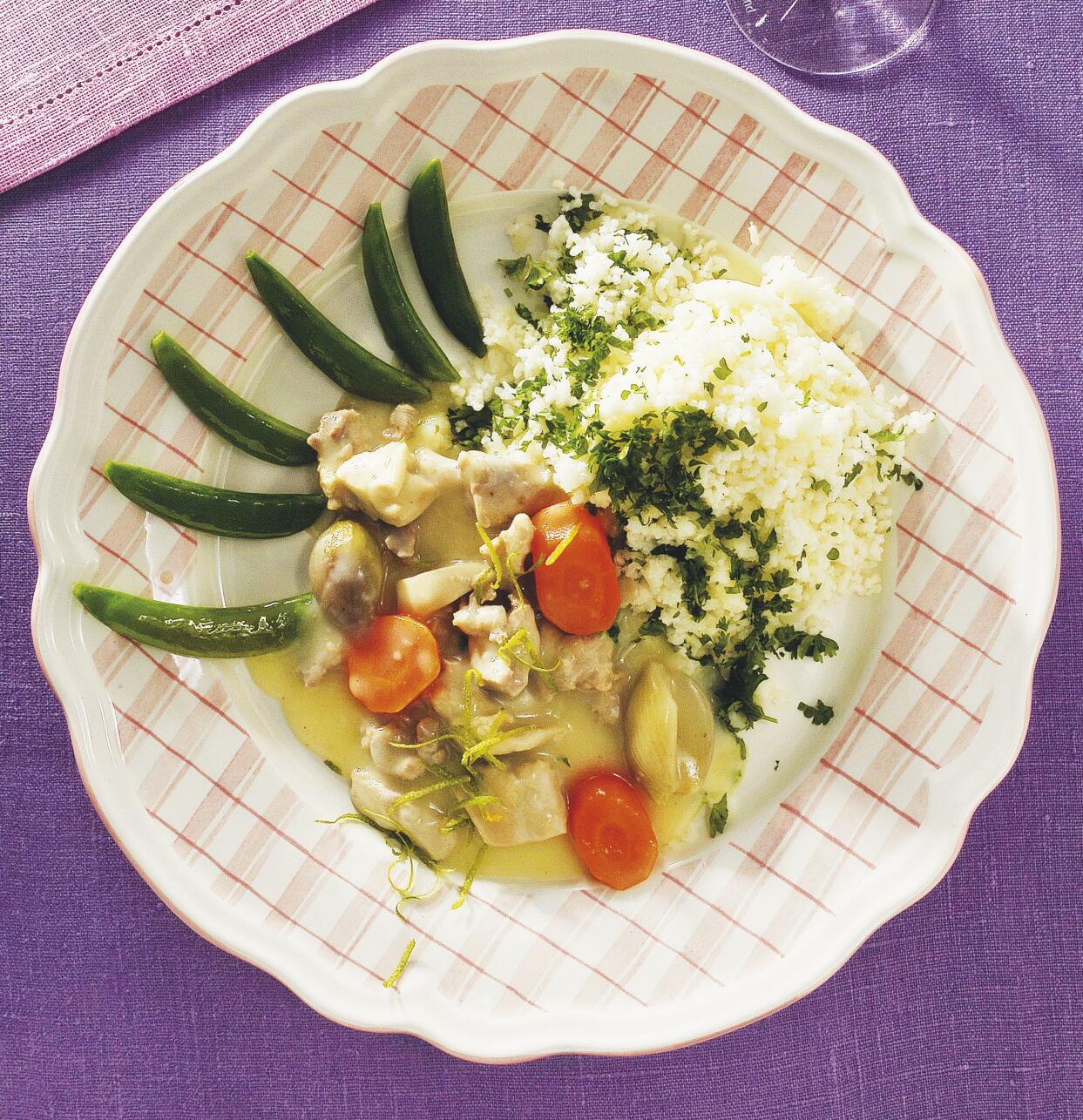 Limekyckling med pressad potatis