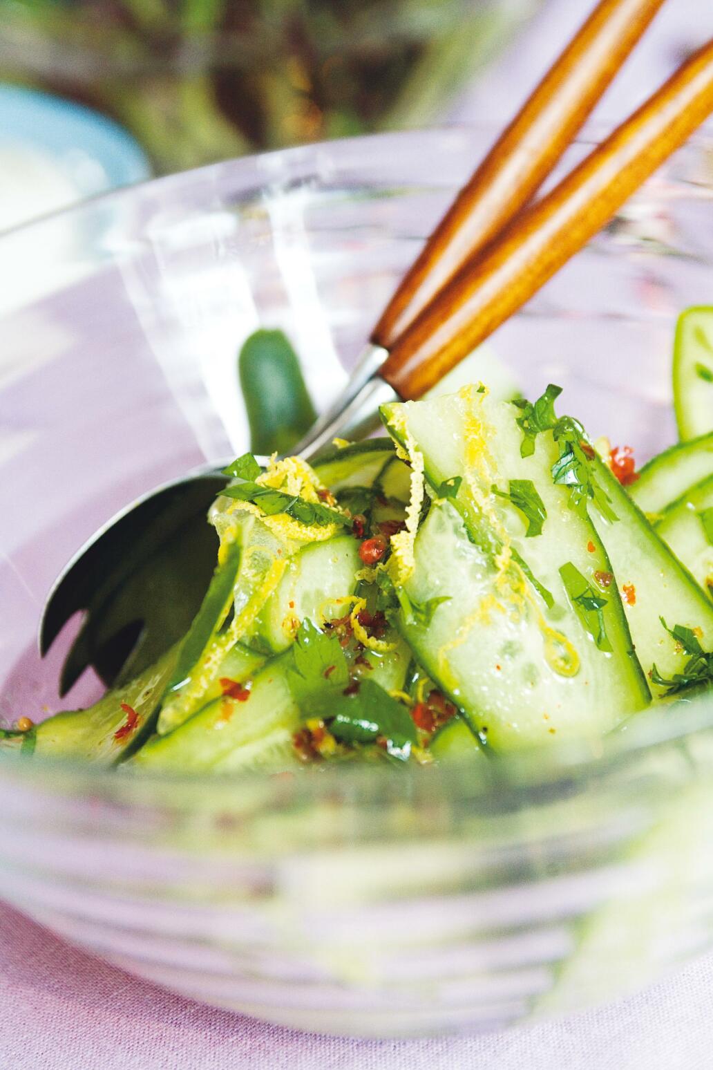 Gurksallad med citron