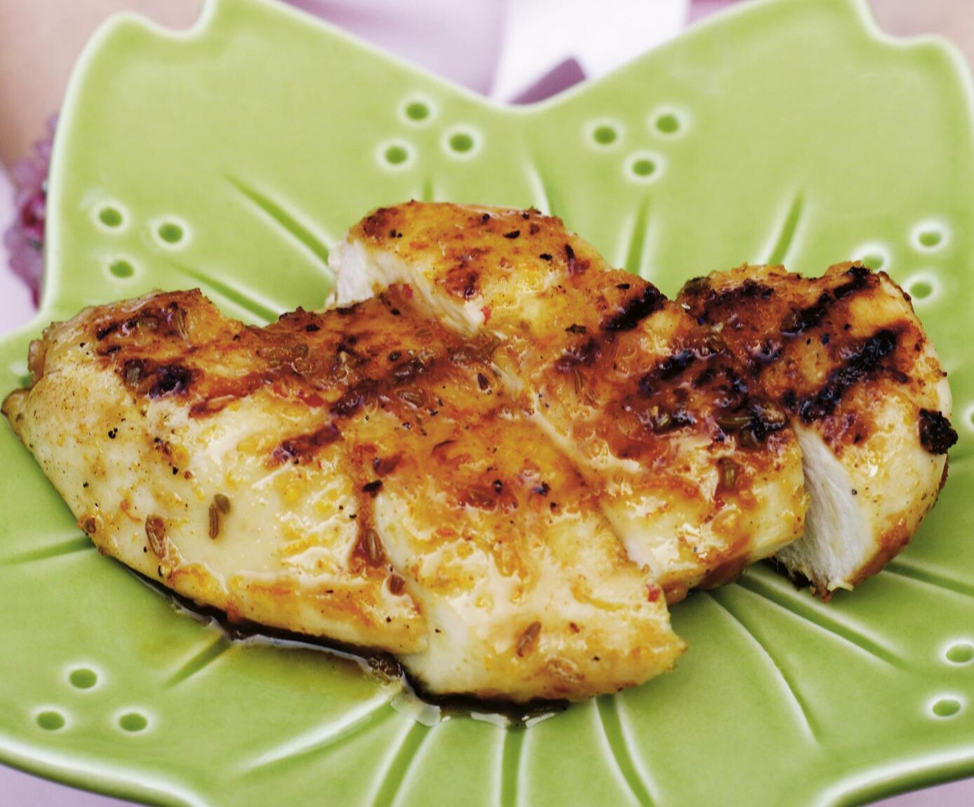 Grillad kycklingfilé med glaze