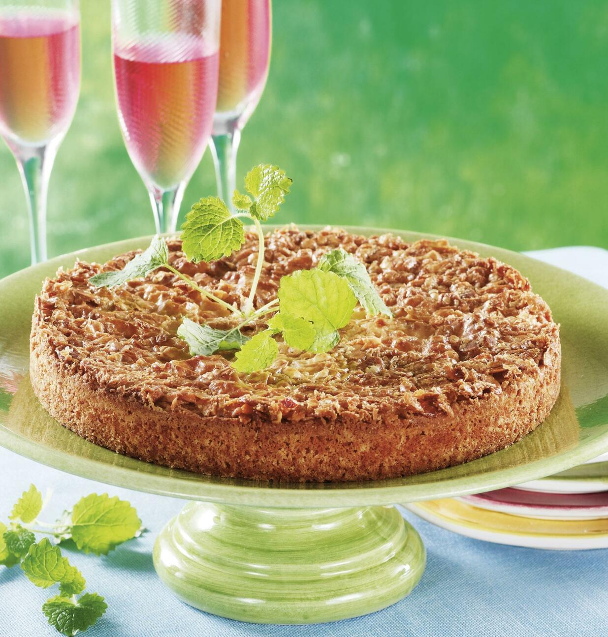 Toscakaka med mandeltäcke