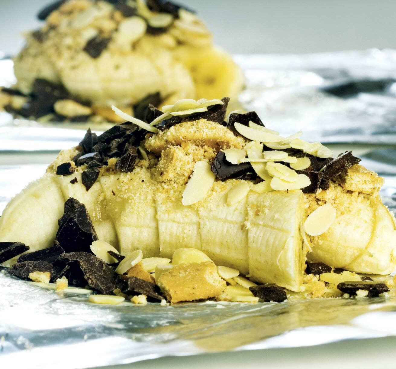 Banandessert i folie