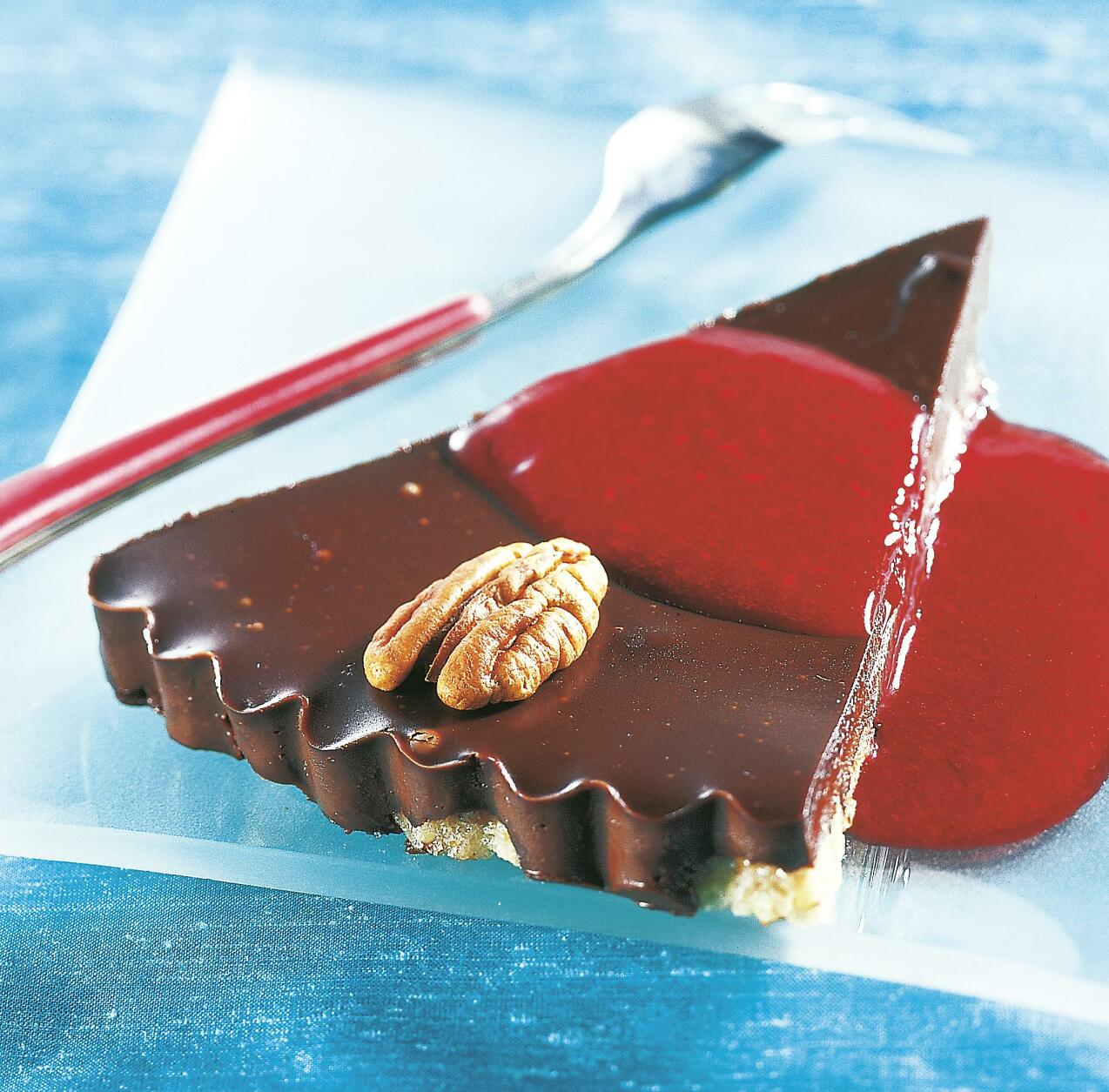 Chokladpaj med pekannötter