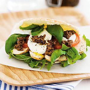 Kycklingpita med tapenade