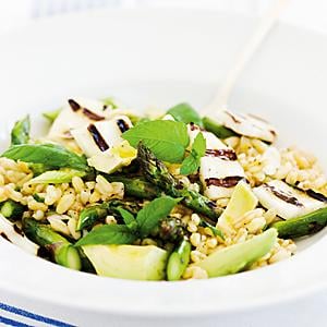 Grön sallad med gryn