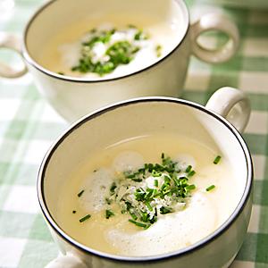 Jordärtskockscappuccino med parmesan