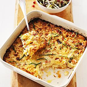 Dinkelfläskpannkaka med potatis