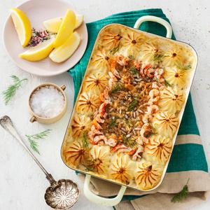 Citronfiskgratäng med solrostopping