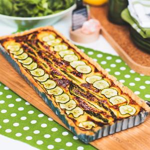 Parmesanpaj med squash