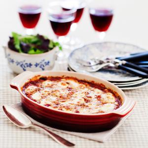 Auberginegratäng med mozzarella