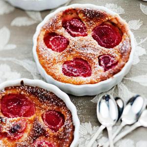 Clafoutis med plommon