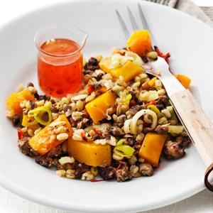 Pumpapanna med quorn