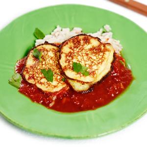 Ricottabiffar med tomatsås
