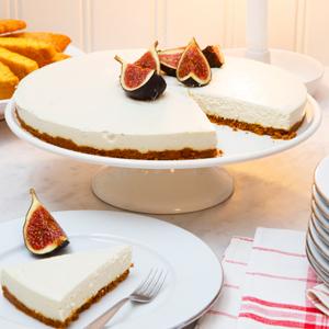 Cheesecake med pepparkaksbotten