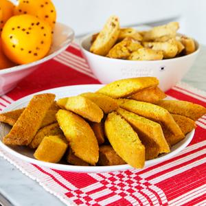 Biscotti med saffran och apelsin