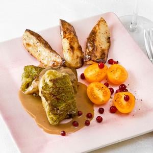 Savojlammdolmar med ugnspotatis