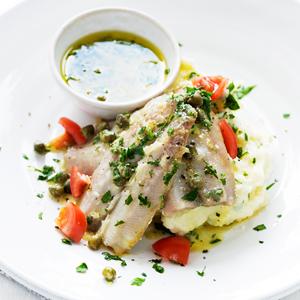 Ugnsströmming med potatisstomp