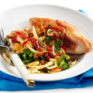 Kycklingfilé med broccolipasta